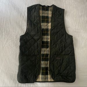 Barbour Green Quilted Vest
